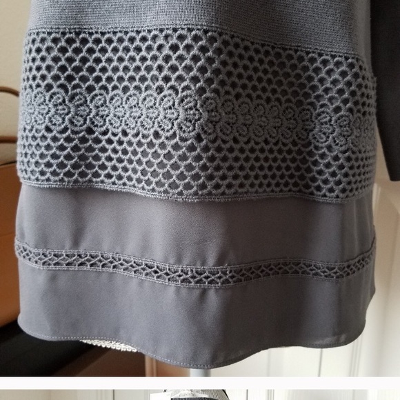 🎉HP! LOFT NWT Dark Grey Top XXSP - Picture 3 of 7